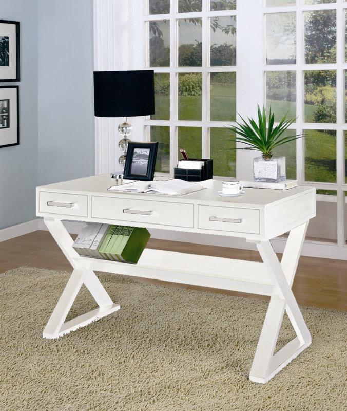 Wildon Home ® Bicknell 3 Drawer Writing Desk & Reviews Wayfair